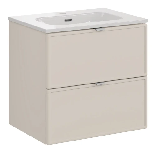 Zestaw mebli łazienkowych Bella Cashmere szafka 60 cm z umywalką meblową Fly