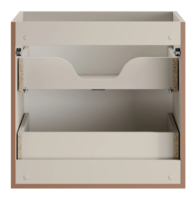 Zestaw mebli łazienkowych Bella Cashmere szafka 60 cm z umywalką meblową Fly