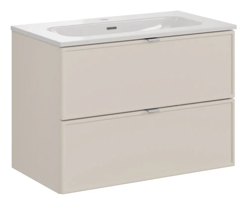 Zestaw mebli łazienkowych Bella Cashmere szafka 80 cm z umywalką meblową Fly