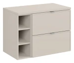 Zestaw mebli łazienkowych Bella Cashmere szafka z regałem i blatem 80 cm