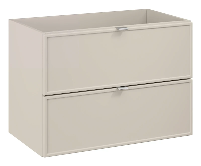 Zestaw mebli łazienkowych Bella Cashmere z blatem 140 cm dąb artisan - 4 elementy