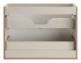Zestaw mebli łazienkowych Bella Cashmere z blatem 140 cm dąb artisan - 4 elementy