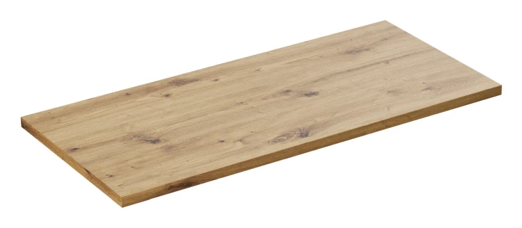 Zestaw mebli łazienkowych Bella Cashmere z umywalką Wiki i blatem 100 cm dąb artisan - 4 elementy