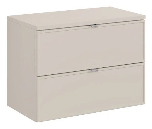 Zestaw mebli łazienkowych Bella Cashmere szafka 2 szuflady z blatem 80 cm