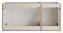 Zestaw mebli łazienkowych Bella Cashmere trzydrzwiowa szafka z blatem 120 cm dąb artisan