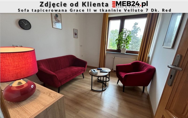 Sofa tapicerowana Grace II w stylu skandynawskim  - zdjęcie od klienta