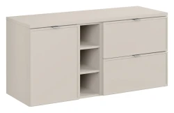 Zestaw mebli łazienkowych Bella Cashmere z blatem 120 cm - 4 elementy