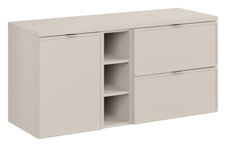 Zestaw mebli łazienkowych Bella Cashmere z blatem 120 cm - 4 elementy