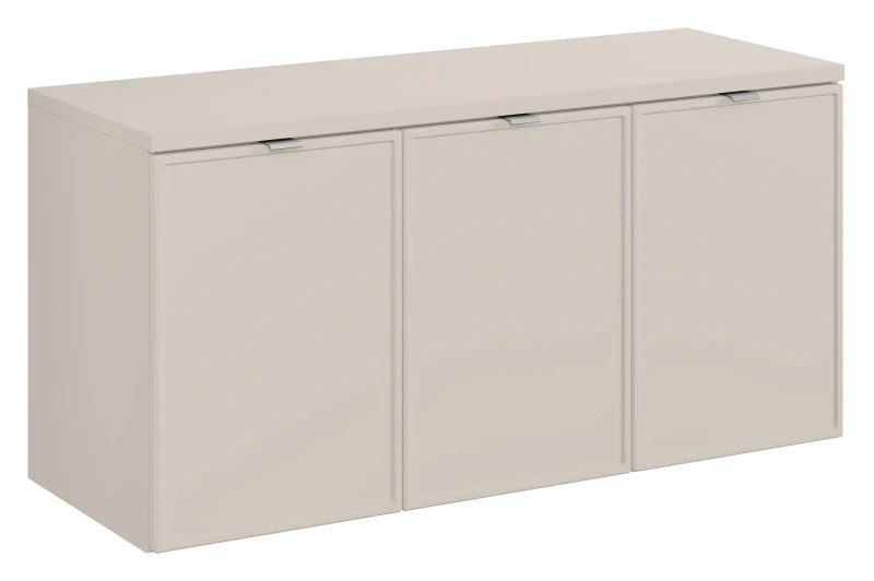 Zestaw mebli łazienkowych Bella Cashmere trzydrzwiowa szafka z blatem 120 cm