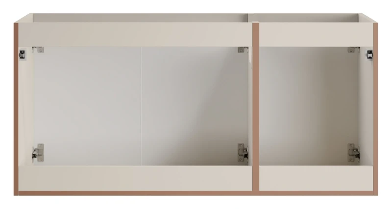 Zestaw mebli łazienkowych Bella Cashmere trzydrzwiowa szafka z blatem 120 cm