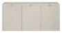 Zestaw mebli łazienkowych Bella Cashmere z dwoma umywalkami Simple i blatem 140 cm - 6 elementów