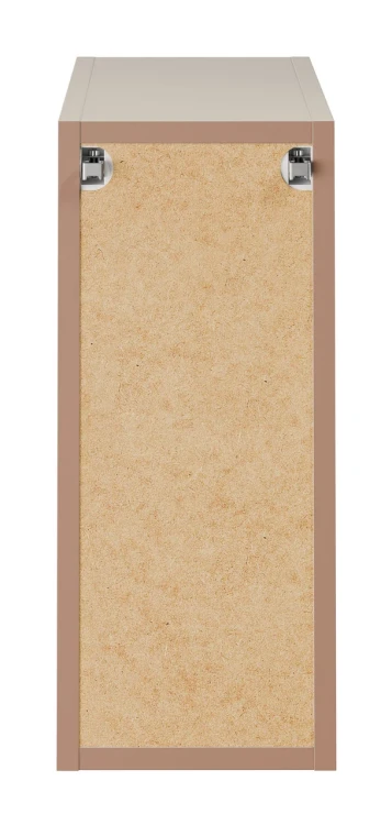 Zestaw mebli łazienkowych Bella Cashmere z dwoma umywalkami Simple i blatem 140 cm - 6 elementów
