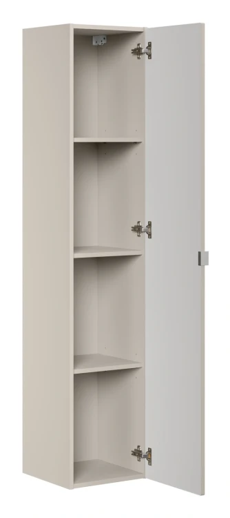 Zestaw mebli łazienkowych Bella Cashmere z dwoma umywalkami Simple i blatem 140 cm - 6 elementów