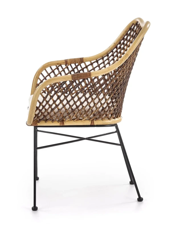 Krzesło K336 rattan naturalny/ciemny brąz