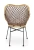 Krzesło K336 rattan naturalny/ciemny brąz