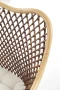 Krzesło K336 rattan naturalny/ciemny brąz