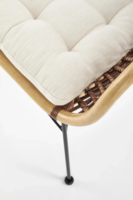 Krzesło K336 rattan naturalny/ciemny brąz