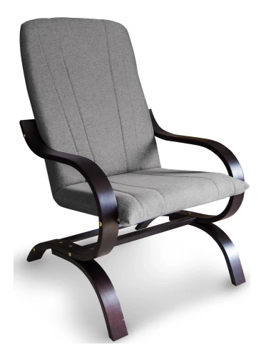 Fotel tapicerowany Finka Sisu gładki na bukowym stelażu do salonu