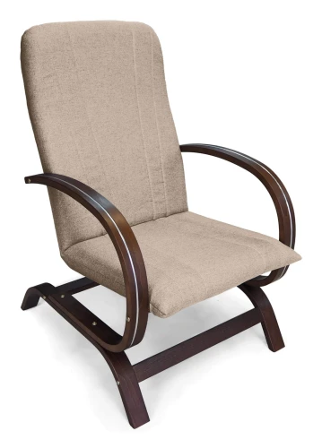 Fotel tapicerowany Finka Harmonia gładki na bukowym stelażu do salonu