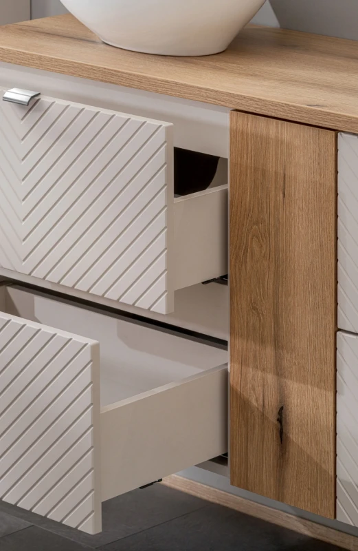 Szafka łazienkowa pod umywalkę 60 cm VIVA CASHMERE 2 szuflady