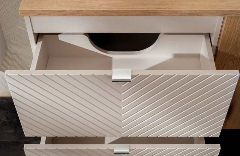 Szafka łazienkowa pod umywalkę 60 cm VIVA CASHMERE 2 szuflady