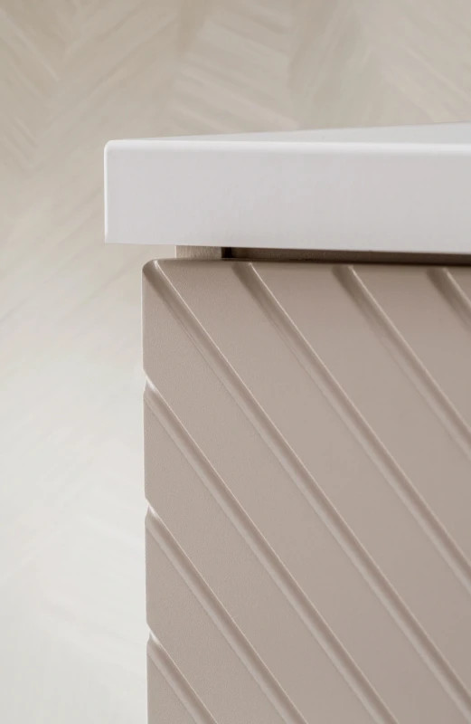 Zestaw mebli łazienkowych VIVA CASHMERE szafka 60 cm 2 drzwi z białym blatem 60 cm - detal