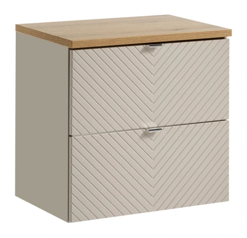 Zestaw mebli łazienkowych VIVA CASHMERE szafka 60 cm 2 szuflady z blatem dąb 60 cm