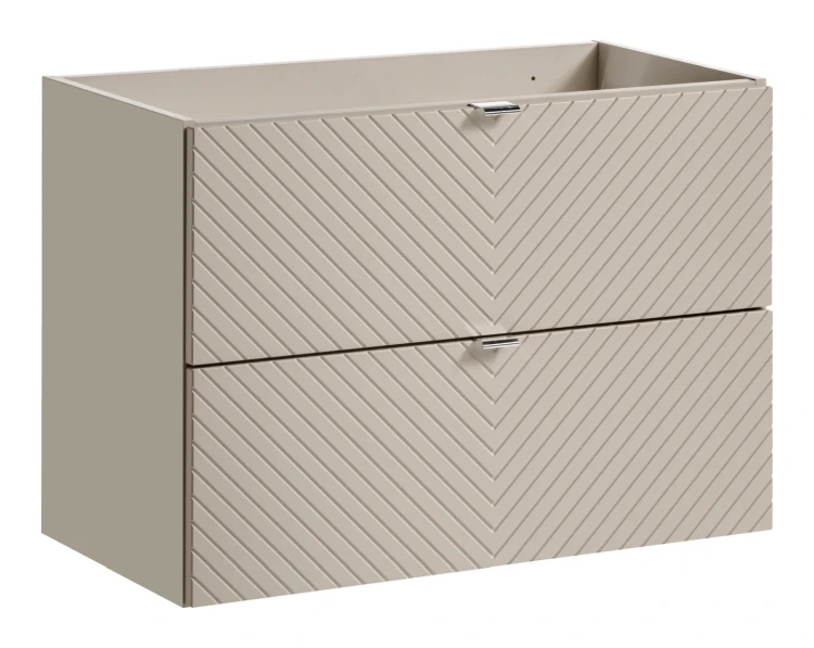 Zestaw mebli łazienkowych VIVA CASHMERE szafka 80 cm 2 szuflady z białym blatem 80 cm
