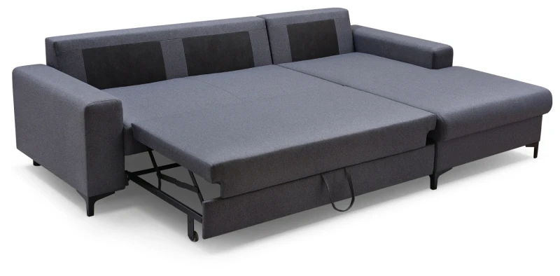 Narożnik rozkładany AVRA 251 cm z funkcją spania i pojemnikiem na pościel