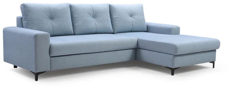 Narożnik rozkładany AVRA 251 cm z funkcją spania i pojemnikiem na pościel