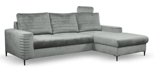 Narożnik rozkładany COLLIN 253 cm z funkcją spania i pojemnikiem na pościel