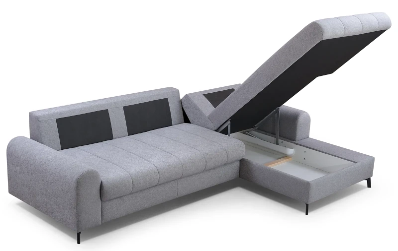 Narożnik rozkładany AKIRA 252 cm z funkcją spania i pojemnikiem na pościel - Gusto 88