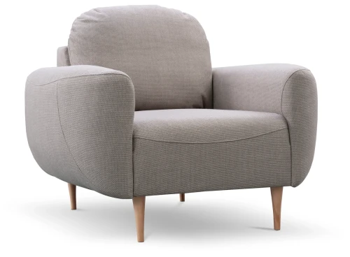 Fotel tapicerowany BOHO w stylu skandynawskim do salonu