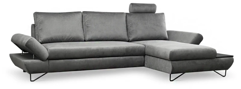 Narożnik rozkładany LOFT 284 cm z funkcją spania i pojemnikiem na pościel - Kronos 22