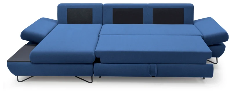 Narożnik rozkładany LOFT 284 cm z funkcją spania i pojemnikiem na pościel - Mono 241