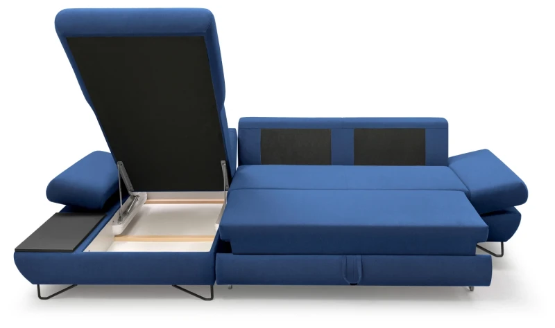 Narożnik rozkładany LOFT 284 cm z funkcją spania i pojemnikiem na pościel - Mono 241