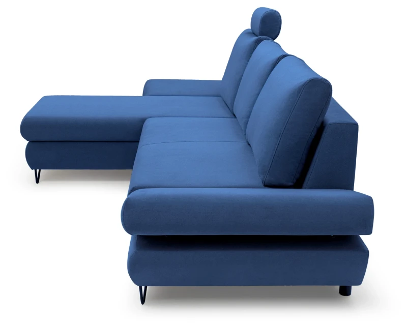 Narożnik rozkładany LOFT 284 cm z funkcją spania i pojemnikiem na pościel - Mono 241