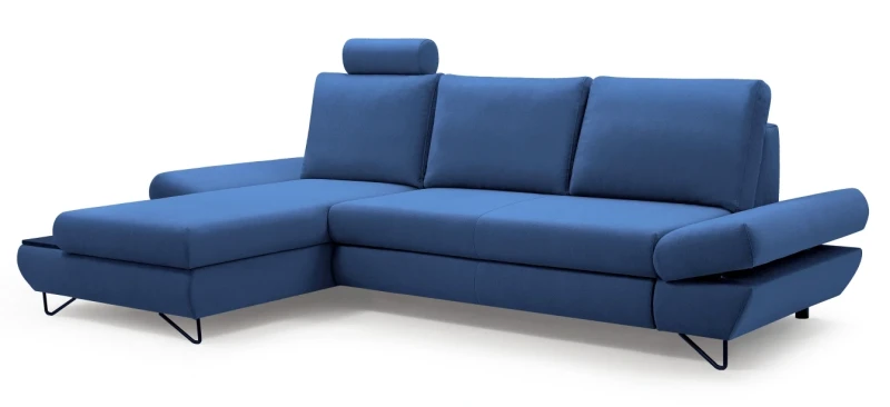 Narożnik rozkładany LOFT 284 cm z funkcją spania i pojemnikiem na pościel - Mono 241