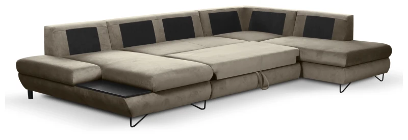 Narożnik rozkładany LOFT III 344 cm z funkcją spania i pojemnikami na pościel - Salvador 3