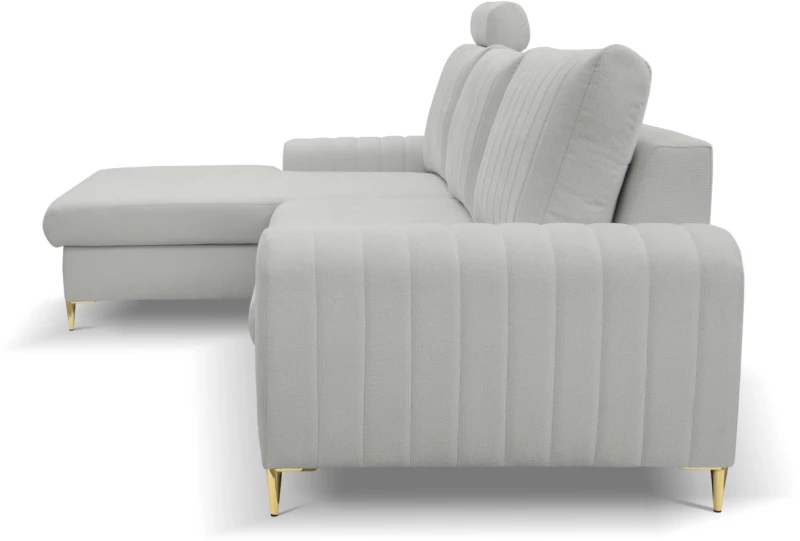 Narożnik rozkładany MONACO 251 cm z funkcją spania i pojemnikiem na pościel - Loft 18