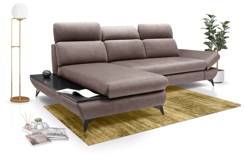 Narożnik rozkładany TITAN 280 cm z funkcją spania i pojemnikiem na pościel - Bluvel 13