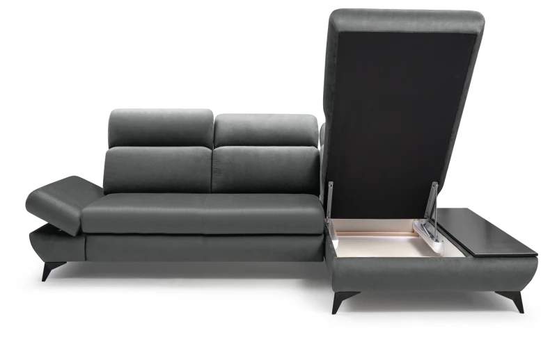 Narożnik rozkładany TITAN 280 cm z funkcją spania i pojemnikiem na pościel - Fancy 37