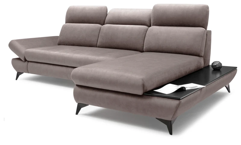 Narożnik rozkładany TITAN 280 cm z funkcją spania i pojemnikiem na pościel - Fancy 90