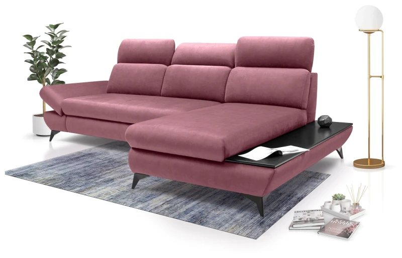 Narożnik rozkładany TITAN 280 cm z funkcją spania i pojemnikiem na pościel - Fancy 63