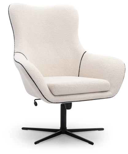 Fotel obrotowy ELIS tapicerowany nowoczesny do salonu