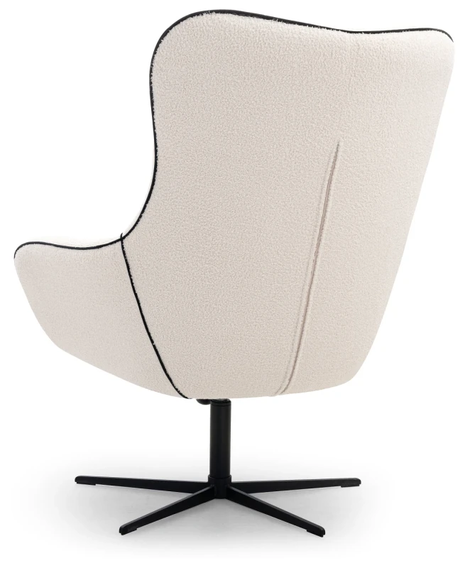 Fotel obrotowy ELIS tapicerowany nowoczesny do salonu - Now or never 01