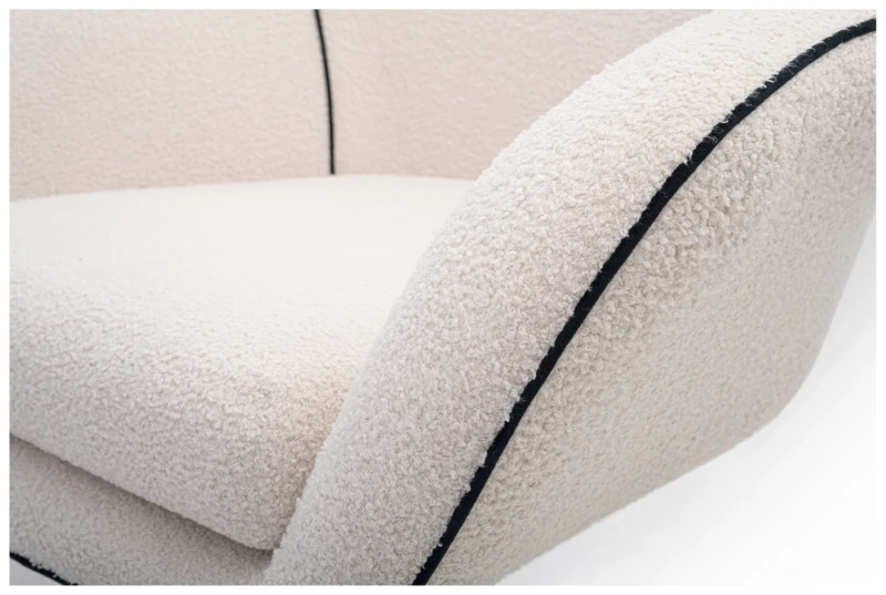 Fotel obrotowy ELIS tapicerowany nowoczesny do salonu - Now or never 01