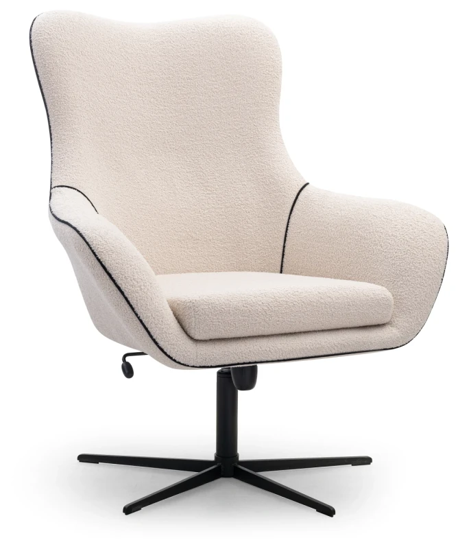 Fotel obrotowy ELIS tapicerowany nowoczesny do salonu - Now or never 03