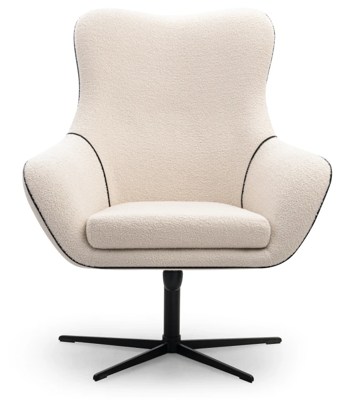 Fotel obrotowy ELIS tapicerowany nowoczesny do salonu - Now or never 03