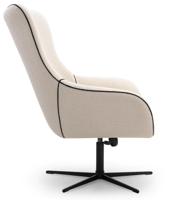 Fotel obrotowy ELIS tapicerowany nowoczesny do salonu - Now or never 03